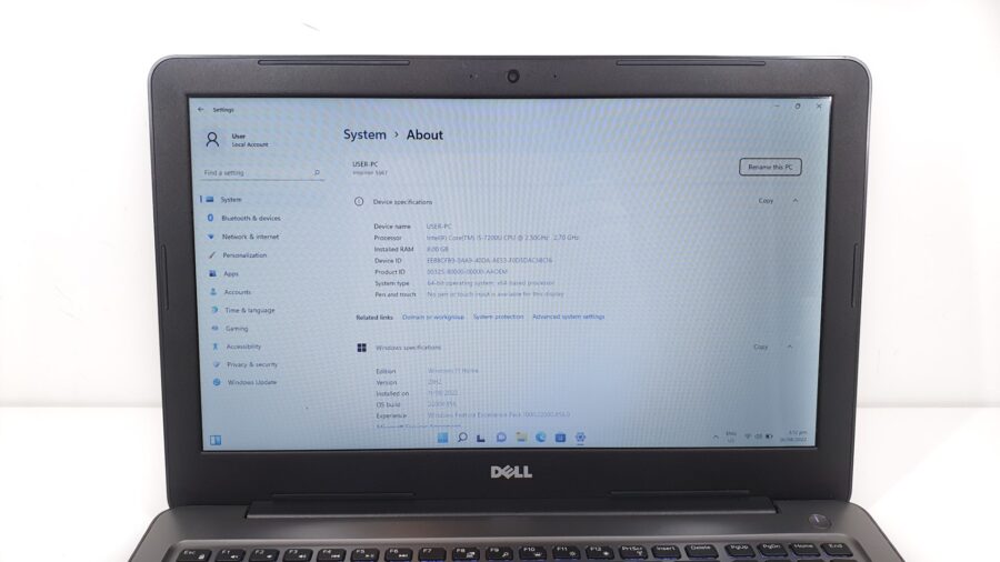 15.6" Dell Inspiron 5567 laptop  - i5 7th Gen, 8GB RAM, 512GB SSD - Image 14