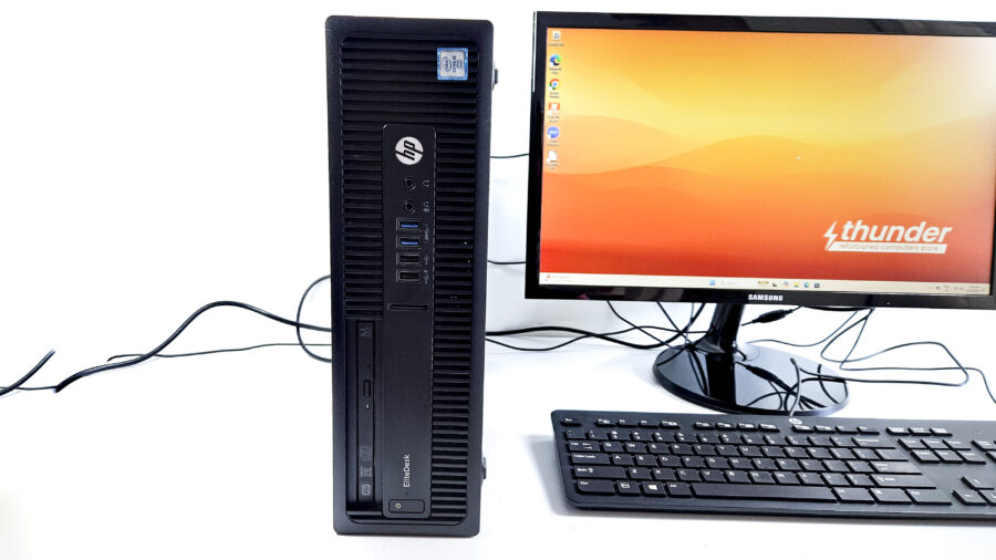 HP EliteDesk 800 G2 SFF Desktop Computer Bundle - i5 6th Gen, 240GB SSD, 16GB RAM - Image 3