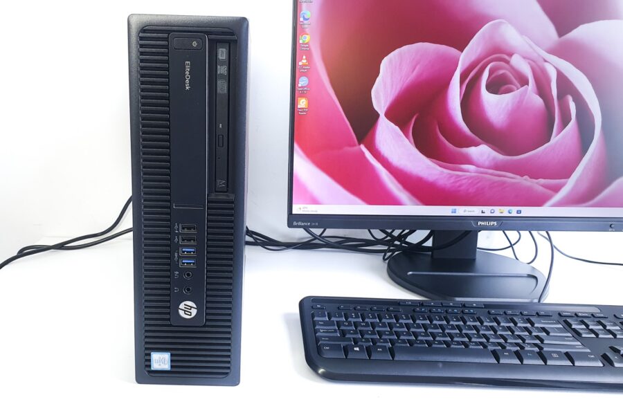 HP EliteDesk 800 G2 SFF Desktop Computer Set - i5 6th Gen, 8GB RAM, 275GB SSD - Image 4